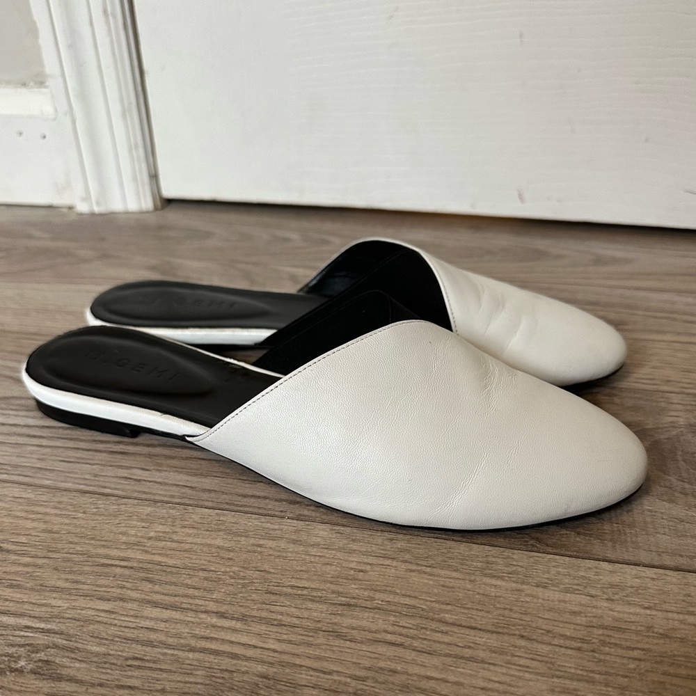M.Gemi Black and White Mules